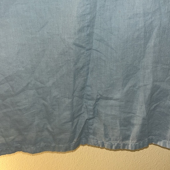 JP and Mattie Anthropologie Cornflower Blue Embroidered Top Lagenlook S - Picture 5 of 13